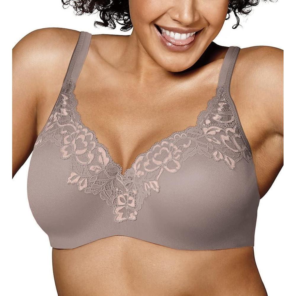 imagePLAYTEX womens Secrets Underwire Balconette Tshirt Bra for Full Figures Retired ColorsWarm SteelSandshell
