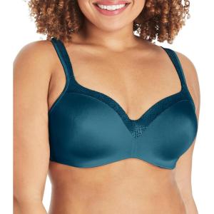 PLAYTEX womens Secrets Underwire Balconette T-shirt Bra for Full Figures (Retired Colors)(Juniper Blue)