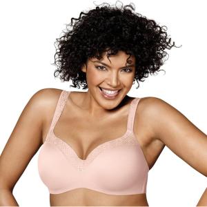 PLAYTEX womens Secrets Underwire Balconette T-shirt Bra for Full Figures (Retired Colors)(Sandshell)
