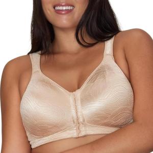 Playtex Women’s 18 Hour Front Close Extra Back Support Wireless Bra, USE52E(Nude)