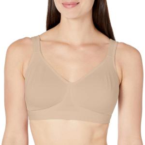 Playtex Women’s 18 Hour Ultimate Lift Wireless Stretch Cotton Full-Coverage T-Shirt Bra(Soft Taupe – Cotton Stretch)