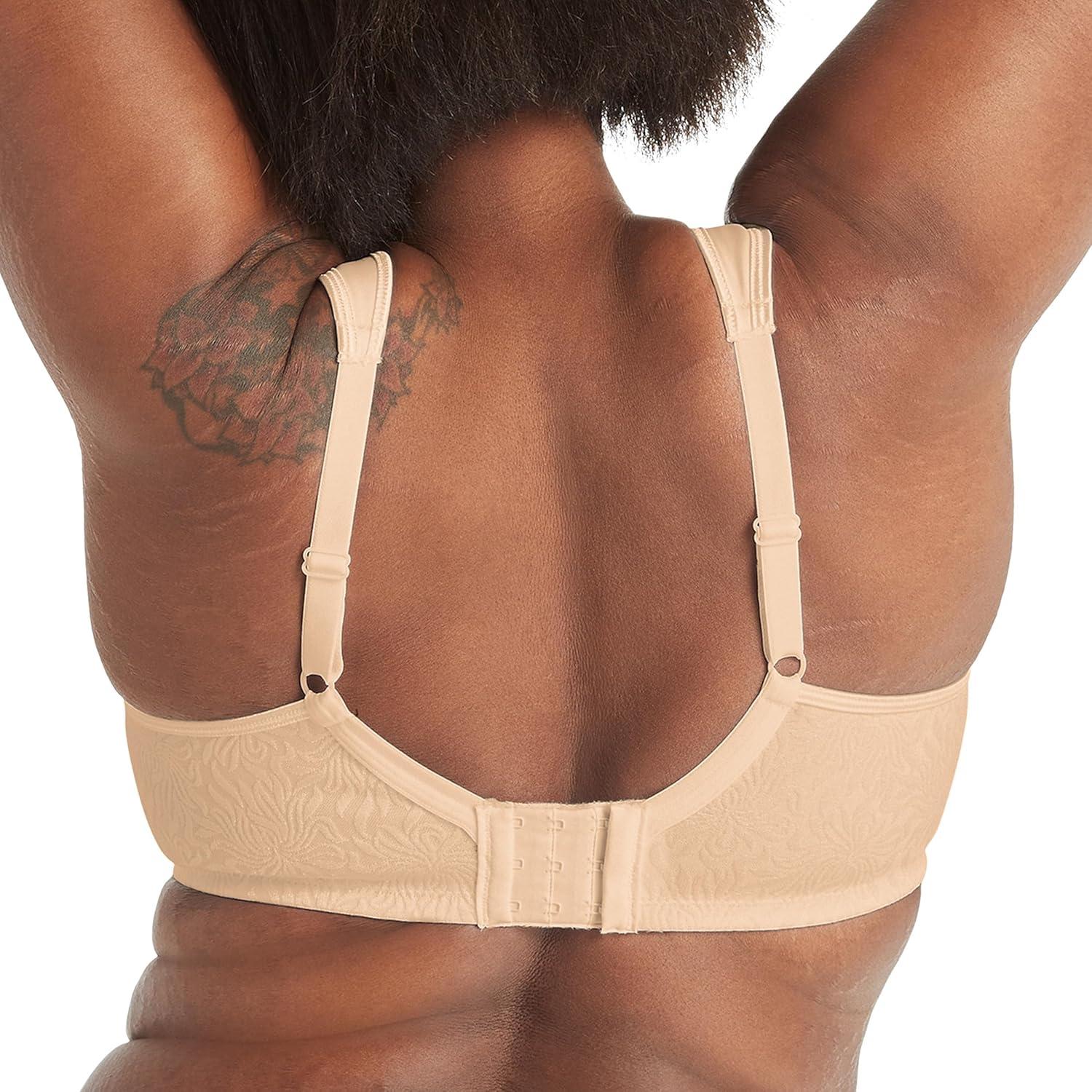 imagePlaytex Womens 18 Hour Side amp Back Smoothing Cooling Wireless TShirt Bra with 4Way TruSUPPORTNude