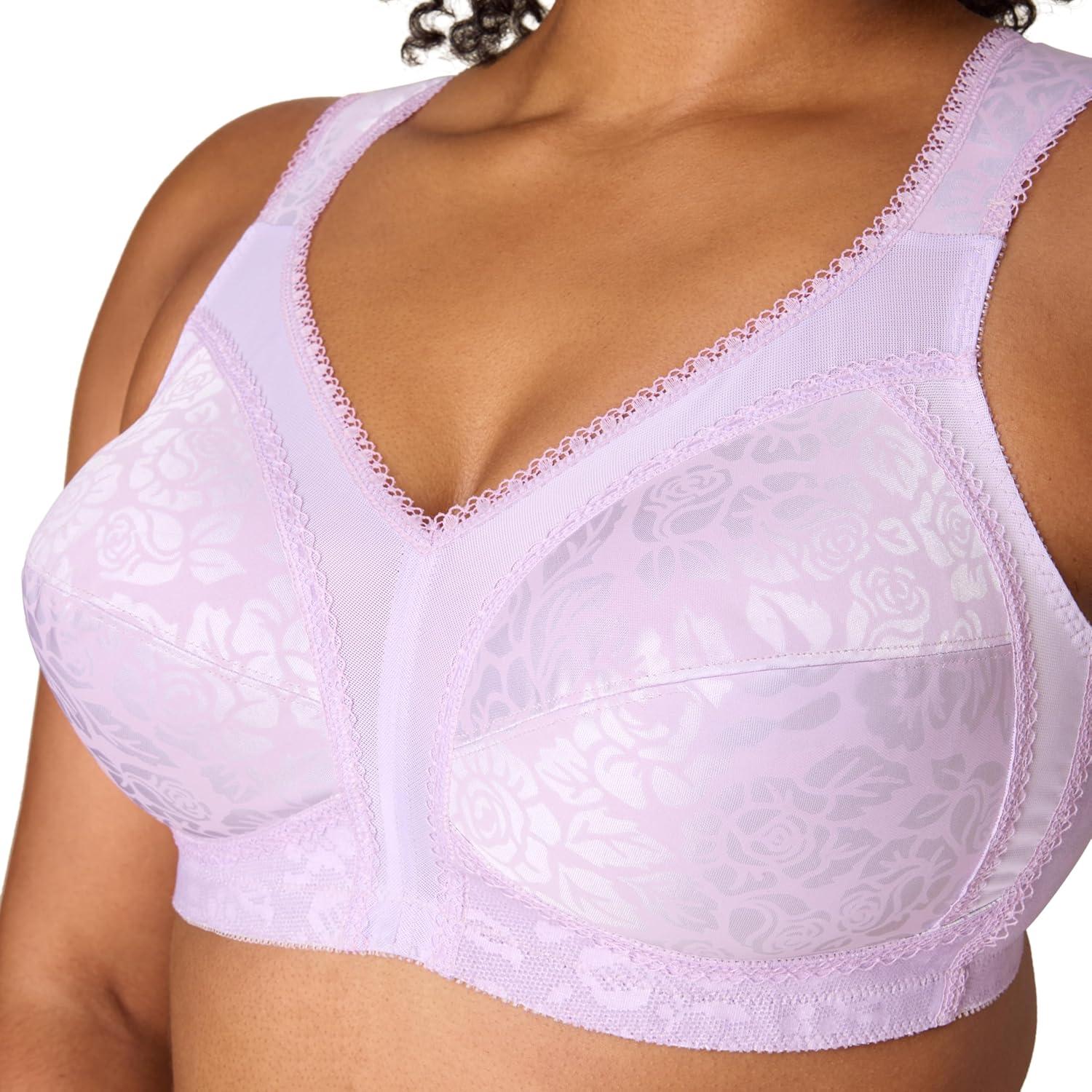 imagePlaytex Womens Wireless Bra 18 Hour PlusSize Bras Available Full Coverage Smoothing 4693 Single or 2PackFuture Lavender