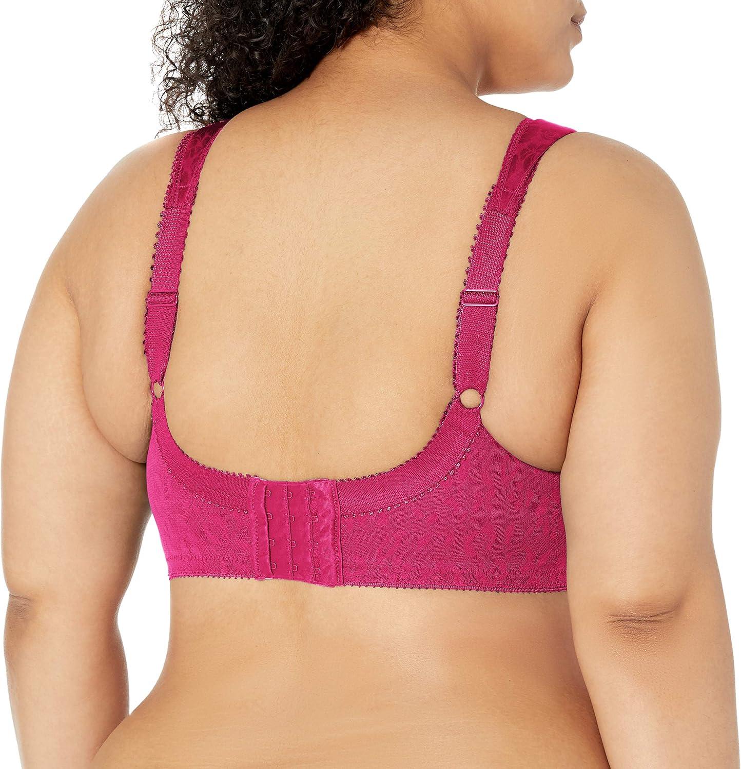 imagePlaytex Womens Wireless Bra 18 Hour PlusSize Bras Available Full Coverage Smoothing 4693 Single or 2PackSignature Berry
