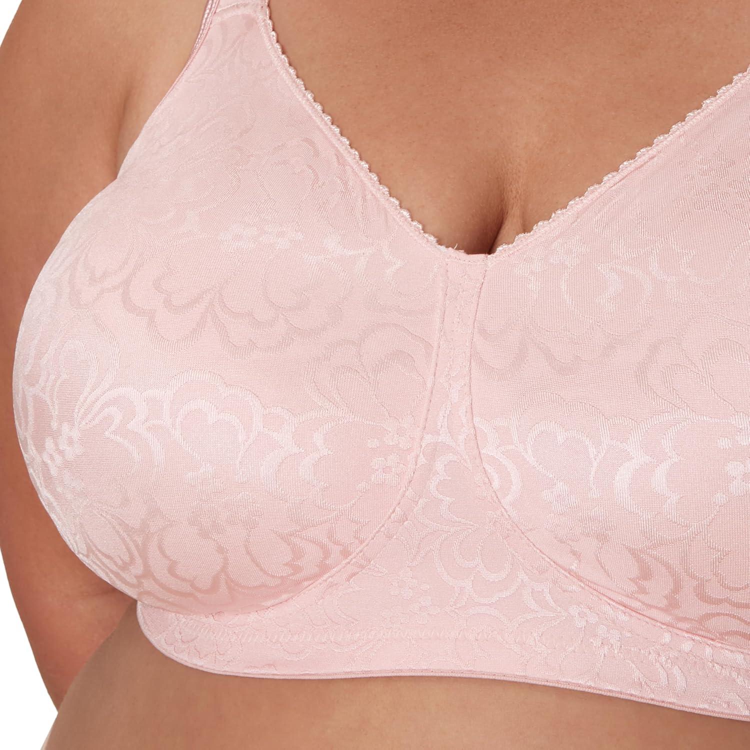 imagePlaytex Womens Wireless Bra Single Or 2Pack 18 Hour Ultimate Lift amp Support Bras for Women PlusGentle Peach