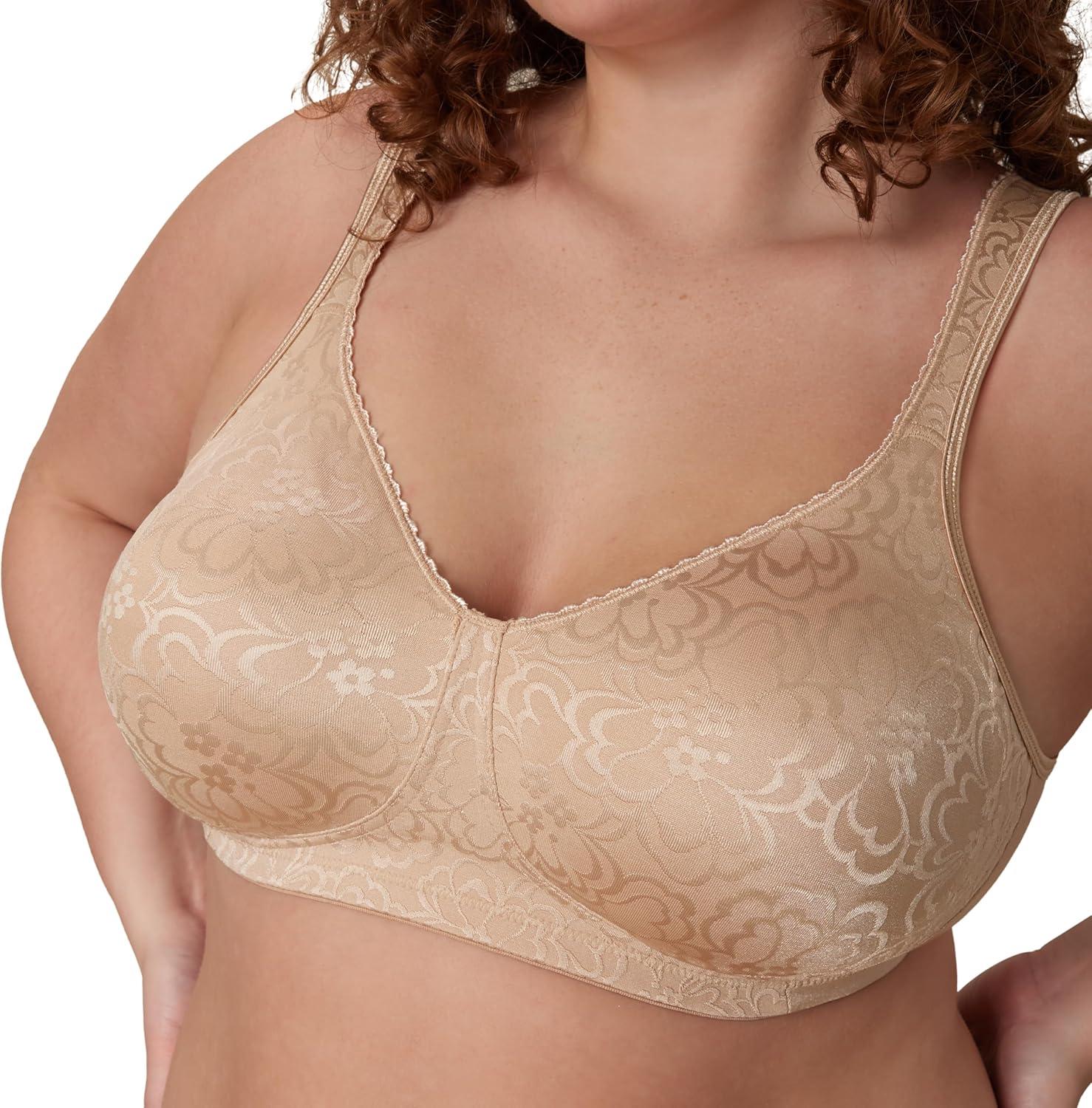 imagePlaytex Womens Wireless Bra Single Or 2Pack 18 Hour Ultimate Lift amp Support Bras for Women PlusNude