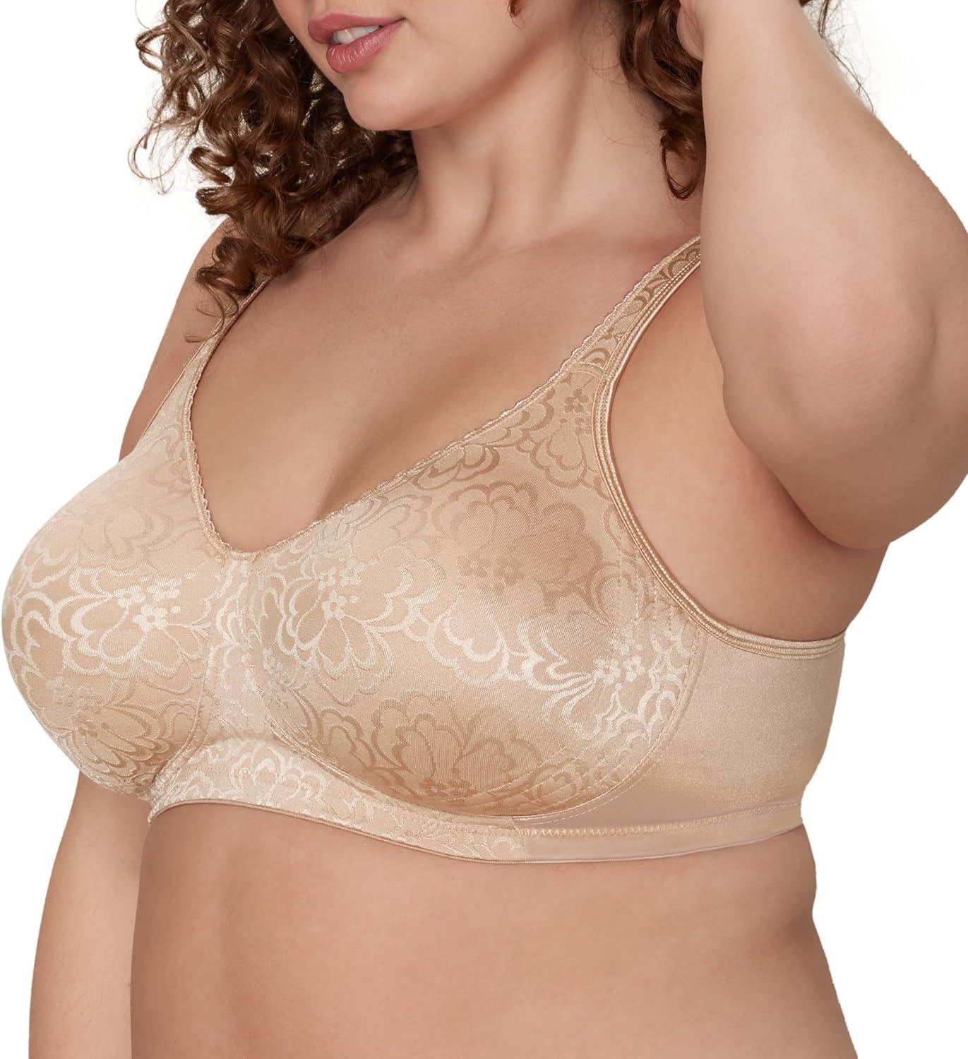imagePlaytex Womens Wireless Bra Single Or 2Pack 18 Hour Ultimate Lift amp Support Bras for Women PlusNude