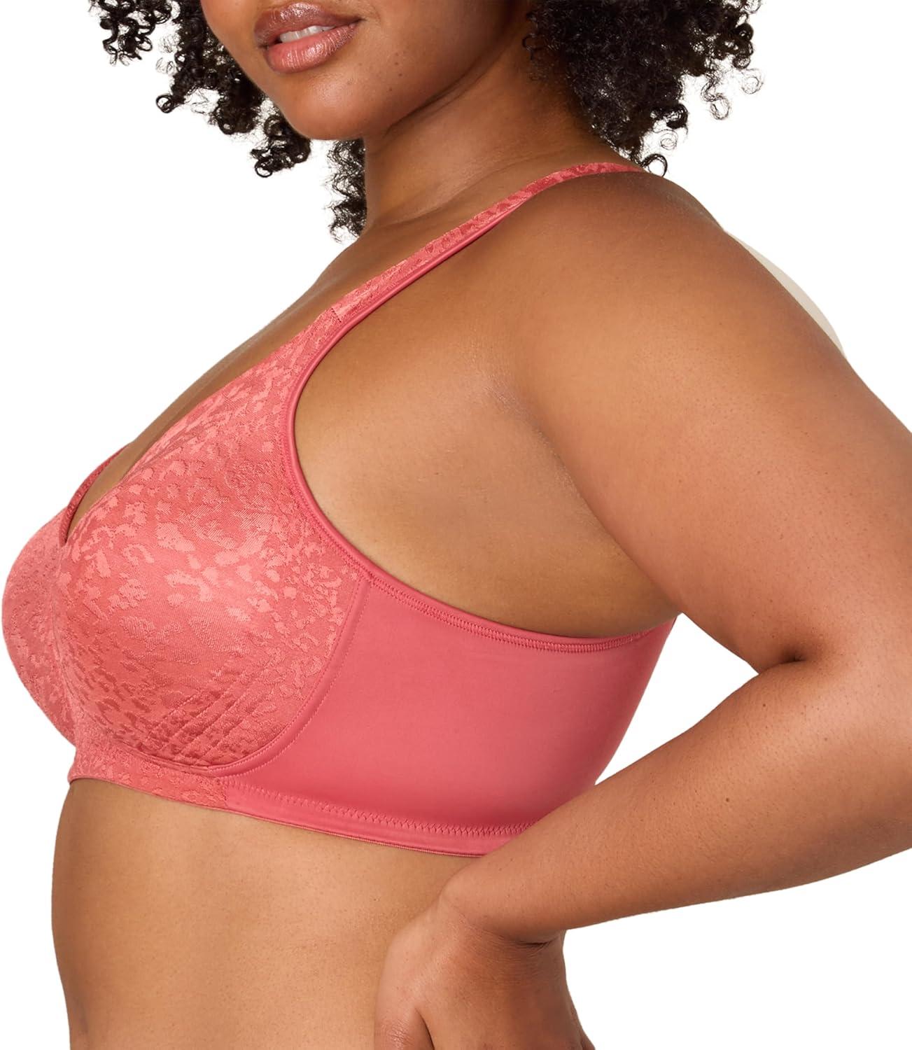imagePlaytex Womens Wireless Bra Single Or 2Pack 18 Hour Ultimate Lift amp Support Bras for Women PlusPicante Pink