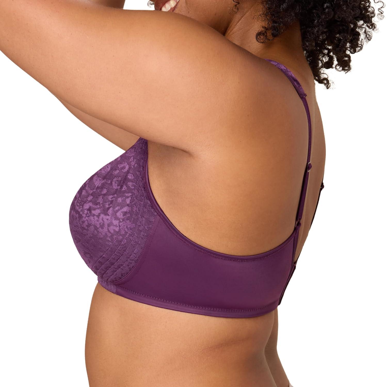 imagePlaytex Womens Wireless Bra Single Or 2Pack 18 Hour Ultimate Lift amp Support Bras for Women PlusPlum Majestic