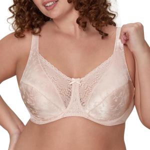 Hanes Women’s Underwire Bra, Secrets Plus-Size Bras Available, Full-Coverage, Supportive, 4422(Sandshell)