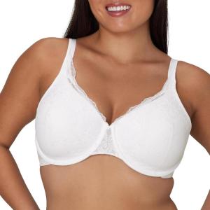 Playtex Women’s Love My Curves Feel Gorgeous Underwire Full Coverage Bra US4513(Embroidery White)