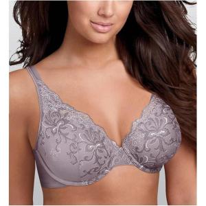 Playtex Women’s Love My Curves Feel Gorgeous Underwire Full Coverage Bra US4513(Pearl and Steel)