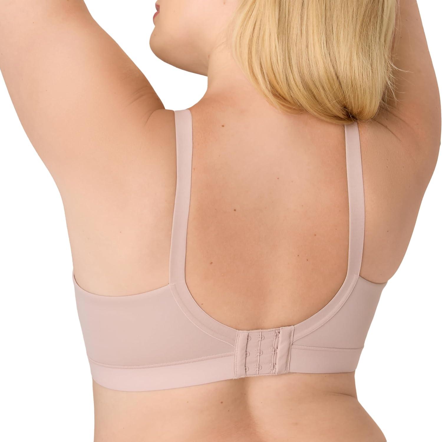 imagePlaytex Womens Wireless Bra Breathable Smoothing Bras for Women MoistureWicking Adjustable StrapsEvening Blush