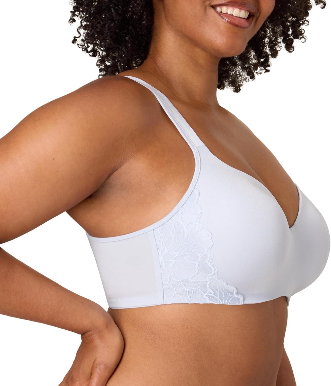 imagePlaytex Womens Balconette Underwire Bra PlusSize Bras Available Full Coverage MoistureWicking 4802Salty Pepper Grey