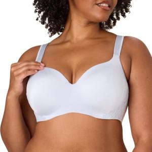 Playtex Womens Balconette Underwire Bra, Plus-Size Bras Available, Full Coverage, Moisture-Wicking, 4802(Salty Pepper Grey)