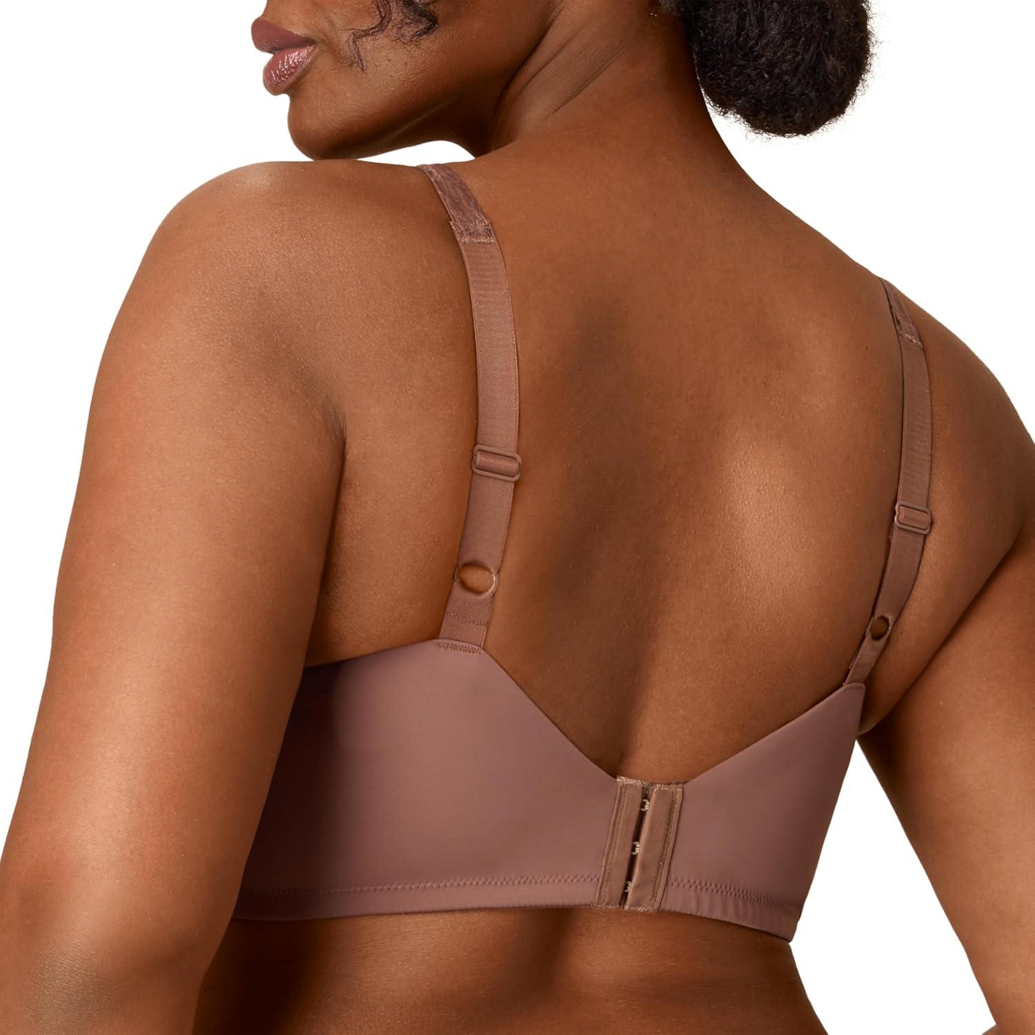 imagePlaytex Womens Wireless Bra PlusSize TShirt Bras Available Full Coverage MoistureWicking 4750Bronzed Chestnut