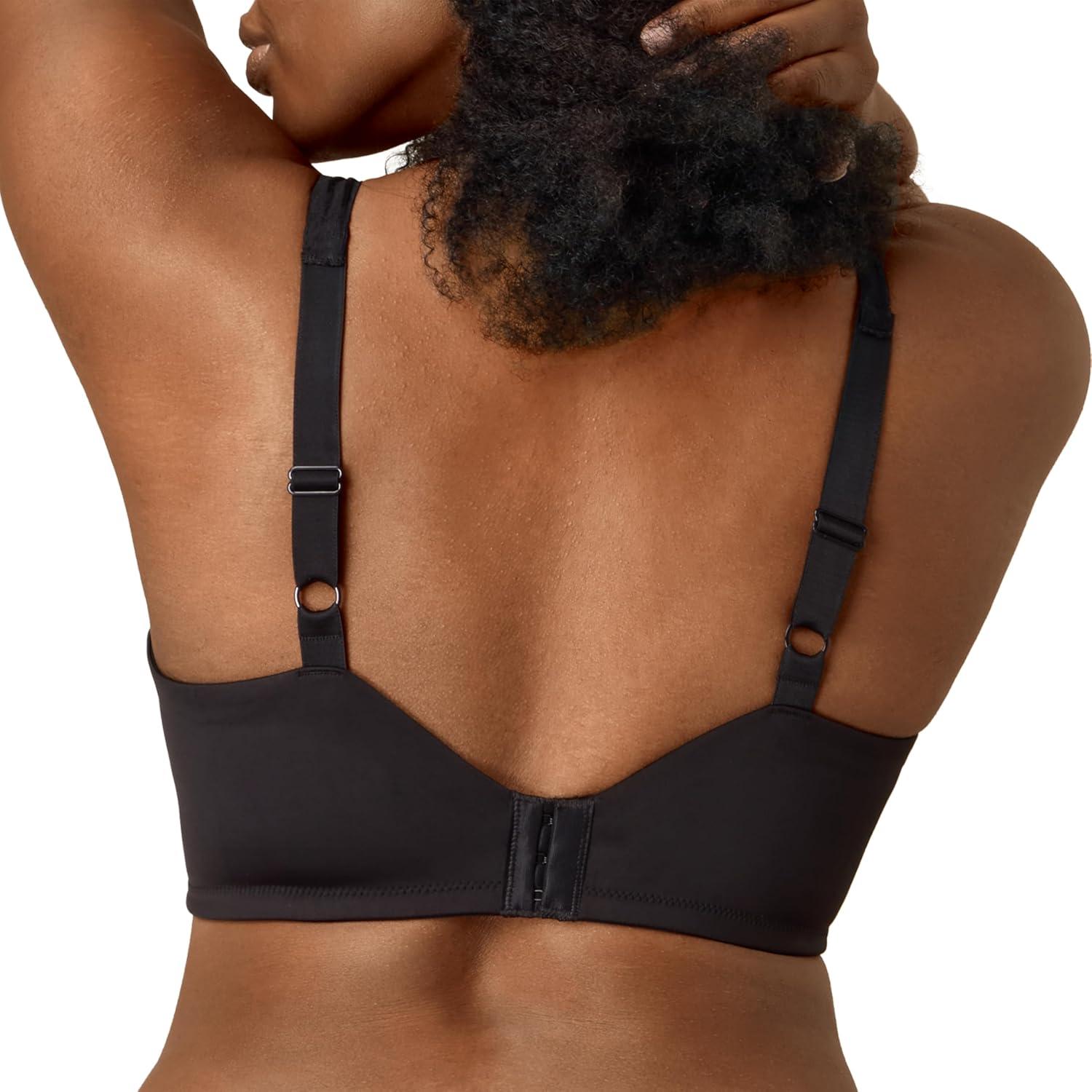 imagePlaytex Womens Wireless Bra PlusSize TShirt Bras Available Full Coverage MoistureWicking 4750Dressed in Black