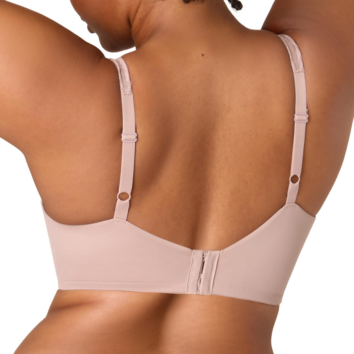 imagePlaytex Womens Wireless Bra PlusSize TShirt Bras Available Full Coverage MoistureWicking 4750Evening Blush