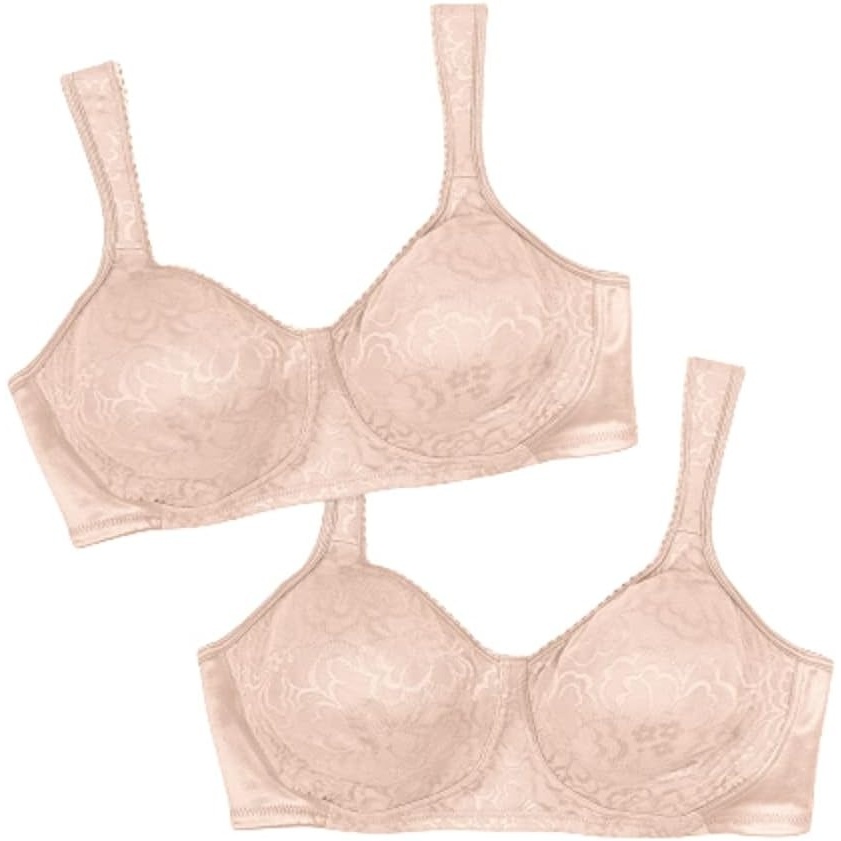 image:imagePlaytex Womens 18 Hour Ultimate Lift and Support Wire Free Bra US4745 Available in Single and 2PacksSandshellSandshell 2pack
