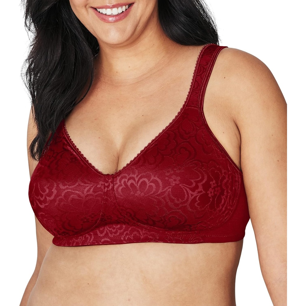 image:imagePlaytex Womens 18 Hour Ultimate Lift and Support Wire Free Bra US4745 Available in Single and 2PacksSmart Red