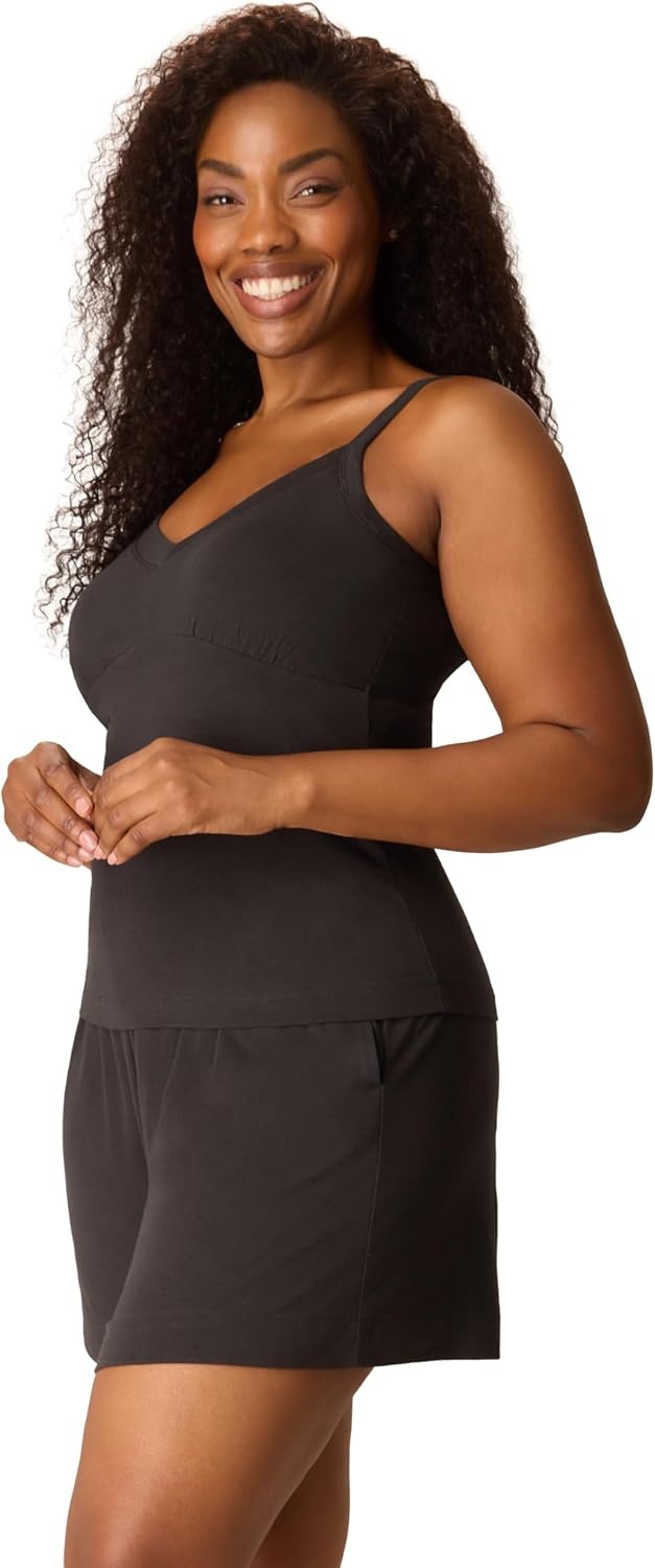 image:imagePLAYTEX Womens Pajamas Set Cami amp Sleep Shorts Set for Women Moisturewicking Loungewear 5Dressed in Black