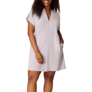 PLAYTEX Women’s Cotton-stretch Nightgown, Cotton-stretch Sleep Shirt for Women, Moisture-wicking Loungewear(Whisper Violet)